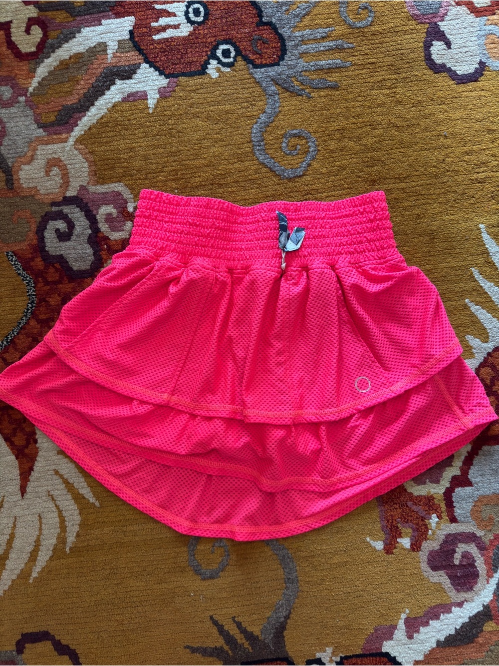 The Bubble Lifestyle NWT Bright Pink Athletic Skirt with Built-In Shorts